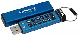 Флеш-накопичувач USB3.2 32GB Kingston IronKey Keypad 200 Type-A Blue (IKKP200/32GB) - мініатюра 3
