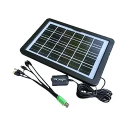 Сонячна панель для заряджання телефонів, планшетів Solar Panel CcLamp CL-680WP 8W 6V IP65