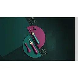 Вібратор Zalo Bess Pin Point Vibrator Вишуканий для клітора з насадками, 22х3.3 см чорний - мініатюра 14