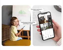 Відеоняня Xiaovv BQ2 PRO 4-мегапіксельна IP-камера з подвійним об'єктивом Wi-Fi огляд 360 ° нічним баченням - мініатюра 5