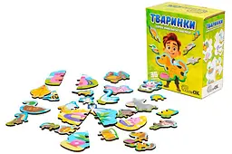 Пазл магнітний Puz-22930 "Тварини", дерев'яний PuzzleOk