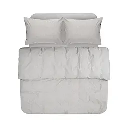 Постільна білизна Lotus Home Washed cotton - Solid light antracite сімейний