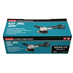 Шліфмашина кутова акумуляторна Makita DGA511Z (125 мм, 3000-8500 об/хв, BL, LXT, без акумуляторів та зарядного пристрою) - мініатюра 7