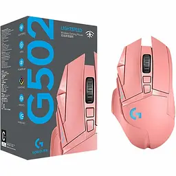 Миша комп'ютерна Logitech G502 Lightspeed Pink (910-007215) - мініатюра 2