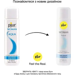 Лубрикант на водній основі Pjur Woman Aqua 100 мл - мініатюра 3