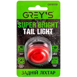 Ліхтарик на велосипед задній Grey's 0,5W LED 3 режими роботи 2хCR2032(GR10150) - мініатюра 3