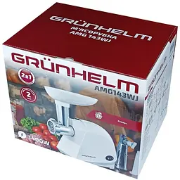 М'ясорубка Grunhelm AMG143WJ 1400 Вт 2 решітки (123699) - мініатюра 4