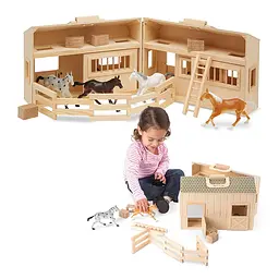 Ігровий набір Melissa&Doug Стайня з конями (MD3704) - мініатюра 4
