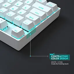 Клавіатура MageGee MK-Star Blue Switch White (6971969720268-UA) - мініатюра 5