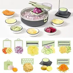 Овочерізка з контейнером Vegetable Cutter 9 в 1 - мініатюра 6
