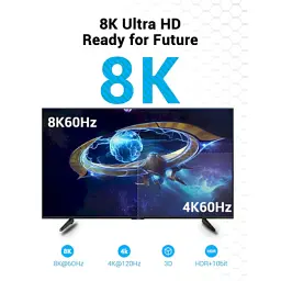 Кабель мультимедійний HDMI M to HDMI M 3.0m V2.1 8K60Hz Vention (AANBI) - мініатюра 4