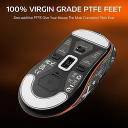 Бездротова мишка ATTACK SHARK X3 Orange | Сенсор PAW3395 | 65 годин акум - мініатюра 7