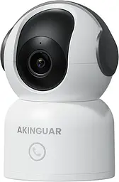 Камера відеоспостереження AKINGUAR Indoor Security Camera T2 2K Wi-Fi 360° з нічним баченням