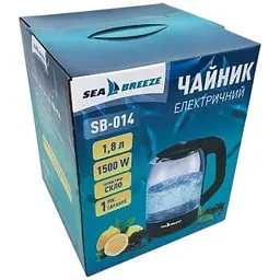 Електрочайник Sea Breeze SB-014 з підсвіткою 1.8 л 1500 Вт Прозорий - мініатюра 8