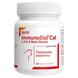 Вітамінно-мінеральна добавка Dolfos ImmunoDol Cat 60 міні таблеток (188-60)