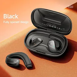 Навушники Hoco EQ4 Graceful TWS headset | BT5.3, 500mAh, 12h | black - мініатюра 2