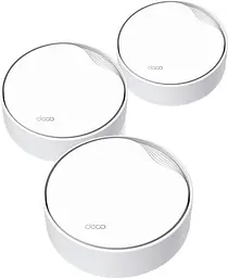 MESH-система TP-Link mesh Deco X50 PoE AX3000 3Pcs White 802.11ax (Deco-X50-PoE-3-pack) - мініатюра 1