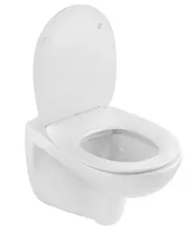 Унітаз підвісний безобідковий Kroner Oker WHI533536 RIMLESS з сидінням (KO533536WHIR) (CV033120) - мініатюра 2