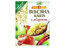 Вівсяна каша Еко 205г з яблуками та вершками миттевого приготув.
