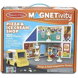 Ігровий набір Melissa & Doug Магазин піци та морозива магнітний (MD30658)