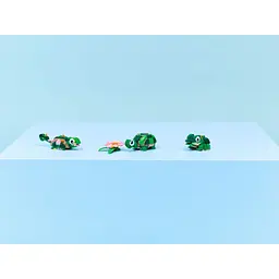 Конструктор LEGO Creator Черепаха з квіткою водяної лілії 124 деталі (31377) - мініатюра 7