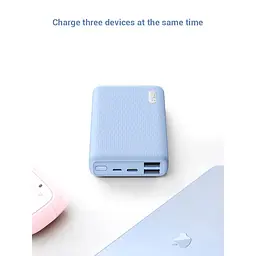 Зовнішня універсальна батарея ZMi QB817 Mini Power bank 10000 mAh 22.5W блакитна - мініатюра 3