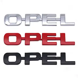 Емблема напис Opel Опель 95х16 мм Чорна (Завод) - мініатюра 3