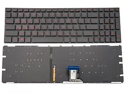 Клавіатура для ASUS GL502VM GL502VS GL502VT GL502VY GL702VS GL702V FX502VD FX502VM (RU Black з підсвічуванням) Оригінал.