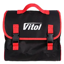 Автомобільний компресор Vitol 150psi 25Amp R15-R18 90л 2 циліндри шланг 1,0+5,0м клеми (K-70) - мініатюра 5