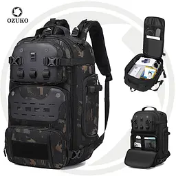 Рюкзак міський Ozuko 9590L ранець з відсіком для ноутбука до 15.6'' 32л Camo (19349) - мініатюра 2