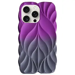 TPU чохол Leaf для Apple iPhone 15 Pro Max (6.7) Violet / Grey