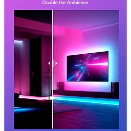 Подовжувач світлодіодної стрічки Govee H100E LED Strip Light M1 Matter Compatible Extension для H61E1 RGBIC 1m White (H100E0D1) [145632] - мініатюра 7