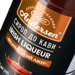 Сироп до кави Andersen Irish Liqueur Ірландський лікер 200 мл - мініатюра 4