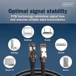Патч-корд Digitus DIGITUS CAT 8.1 S-FTP, 5м, AWG 24/7, LSZH, чорний - мініатюра 2