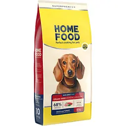Сухий корм для собак Home Food Adult Mini малих порід гіпоалергенний з качкою та індичкою 10 кг
