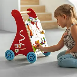 Ходунки-каталка Viga Toys з бізібордом (50950) - мініатюра 3