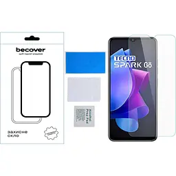 Захисне скло BeCover для Tecno Spark Go 2023 (BF7) 3D Crystal Clear Glass (709263) - мініатюра 2