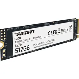 SSD накопичувач Patriot P300 512GB (P300P512GM28) [130897] - мініатюра 2
