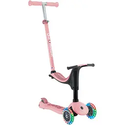 Самокат Globber Go up Sporty 1+ до 20/50 кг пастельно-рожевий (452-710-4) - мініатюра 2