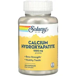 Дієтична добавка Solaray Calcium Hydroxyapatite 1000 мг 120 капсул