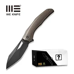 Ніж складаний туристичний WE Knife Ignio Mystery Box, (8.4 см) CPM 20CV / титан 6AL4V бронзовий - мініатюра 10