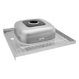 Кухонна мийка Kroner KRP Satin-6060L (0,6 мм) (CV022823) - мініатюра 3