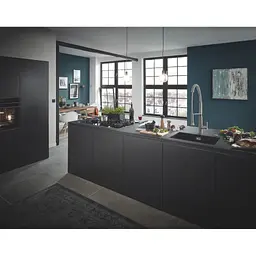 Мийка для кухні Grohe 610 x 457 мм, Granite Black (31655AP0) - мініатюра 3