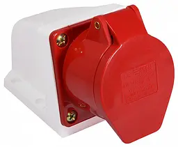Розетка стаціонарна 16А P5 IP44 3P+N+PE ГС АСКО-УКРЕМ (A0080040003) - мініатюра 2