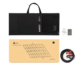 Портативная солнечная панель Aukey PBP10 60W Solar Panel, зажимы 12В/5А, USB Type-C - мініатюра 5