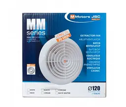 Витяжний ультратоникий вентилятор MMotors MM 120, 150 м3/г зі зворотним клапаном - мініатюра 2