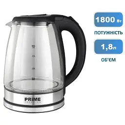 Електрочайник PRIME Technics PKG 1808 B - мініатюра 2
