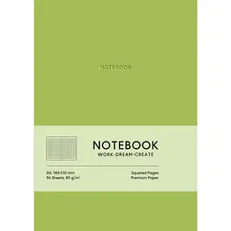 Блокнот "Notebook" у клітинку (зелений)