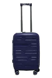 Валіза маленька S поліпропілен Milano bag 0306 56×35×24см 33л Темно-синій