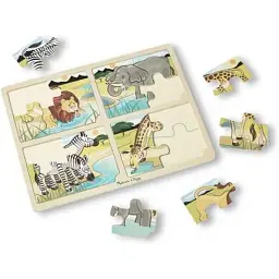 Пазл Melissa&Doug Мега 4 в 1 "Сафарі" (MD9366)